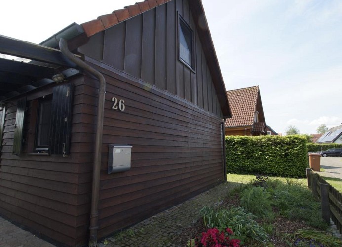 Dümmerglück gemütliches und im skandinavischen Still eingerichtetes Holzhaus 